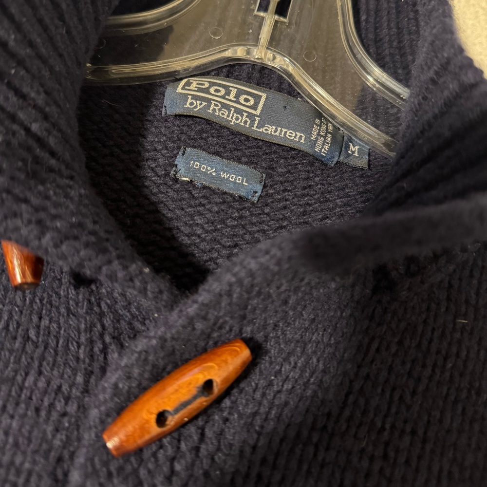 Polo Ralph Lauren Wool Knit Toggle button Sweater size M knit - Picture 4 of 9
